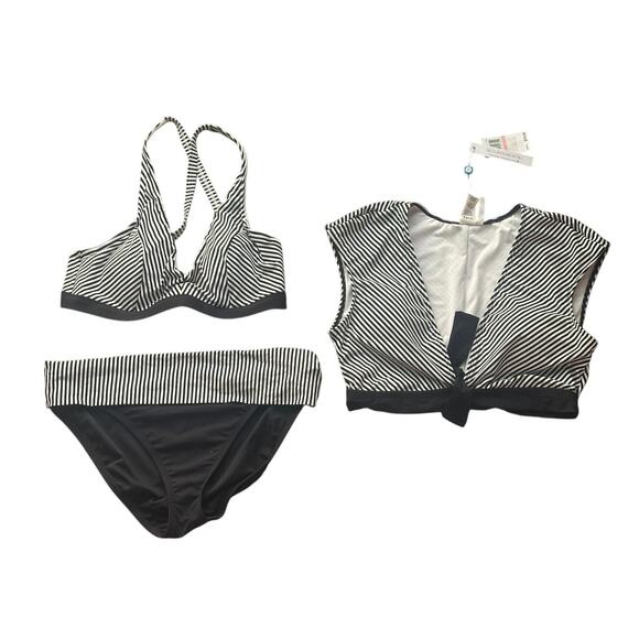 Bleu Rod Beattie Women's Premium Three Piece Swimsuit Size M - Picture 1 of 5